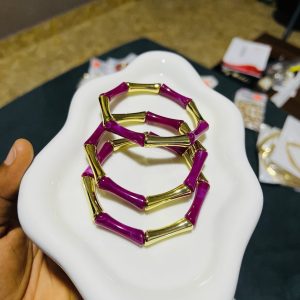 3 in 1 purple Amiga bracelet