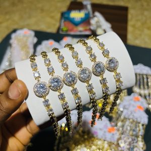 Half stone bracelet 024