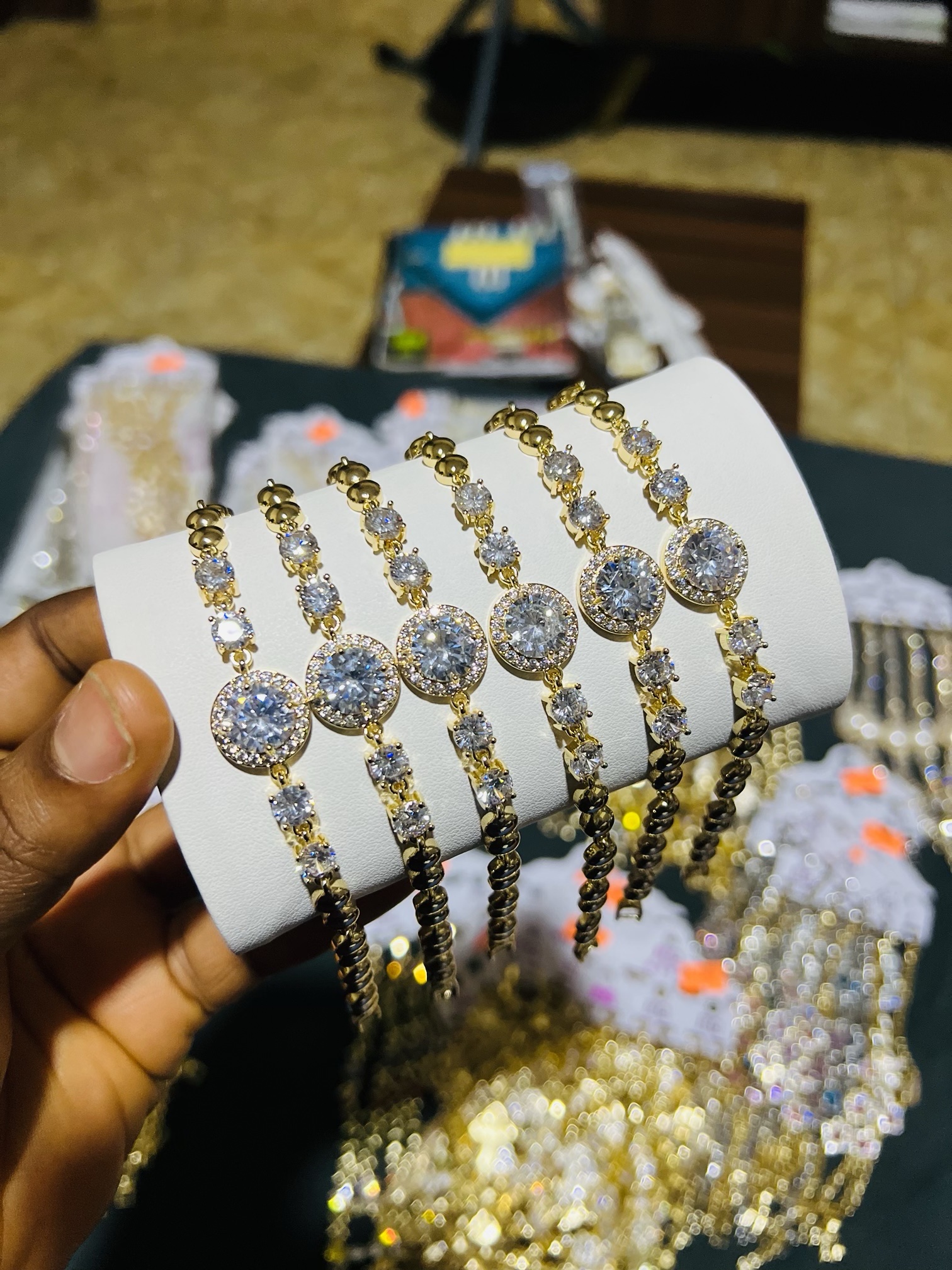 Half stone bracelet 024