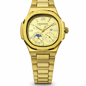 Chaxigo constellation gold watch boxed