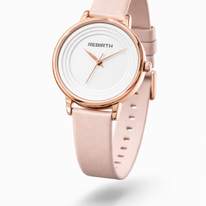 Rebirth plain peach watch with box