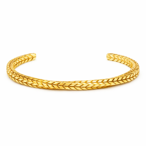 Steel gold hard bracelet