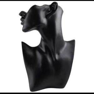 Black half neck mannequin