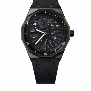 Chaxigo spin black strap with branded box