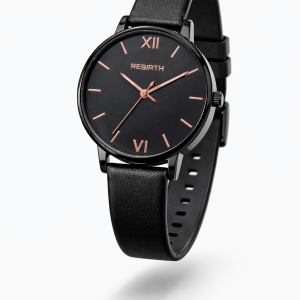 Rebirth black Roman watch with box