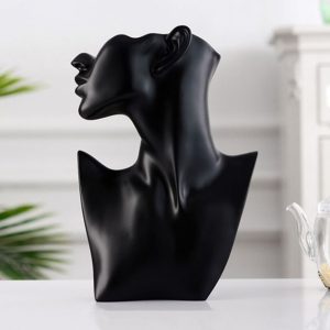 Black half neck mannequin