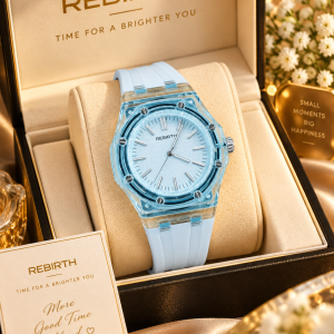 Rebirth silicon blue face blue strap
