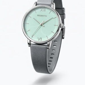 Rebirth ash blue face watch with box