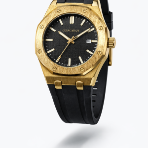 Chaxigo black tank face rubber watch boxed