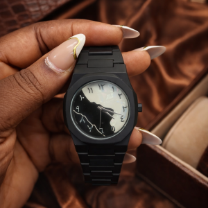 Black and white Valenzo watch with box