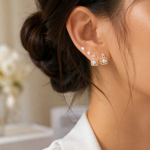 Fashion square earrings
