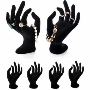 Suede black hand mannequin