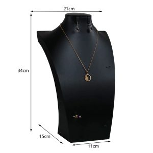 Black leather full mannequin