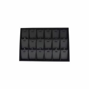 18 slots black necklace display