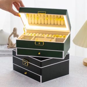 Black led jewelry organizer