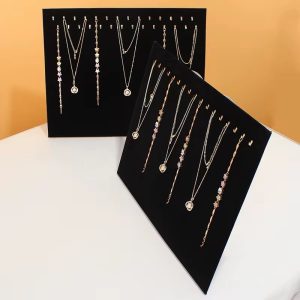 Black jewelry flat board