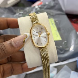 Rebirth gold white face watch with box 001