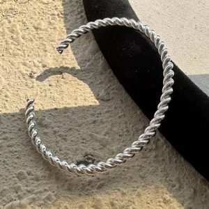 Steel silver bracelet