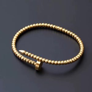 Steel ball nail bracelet