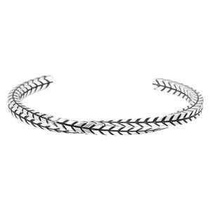Steel silver hard bracelet
