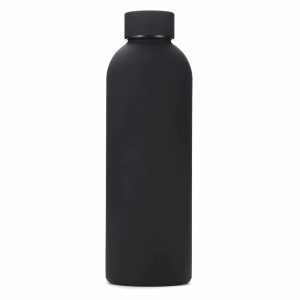 Engraved black water bottle