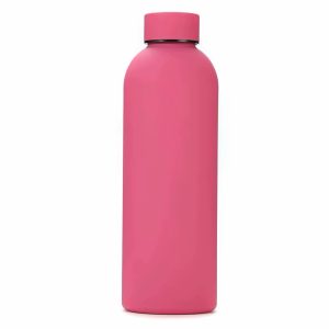 Engraved pink water bottle