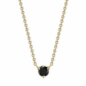 Dainty black necklace