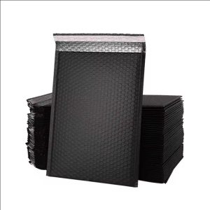 A dozen of Black small sized poly bubble mailers