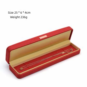 Red long suede box 002