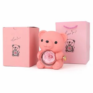 Pink teddy box