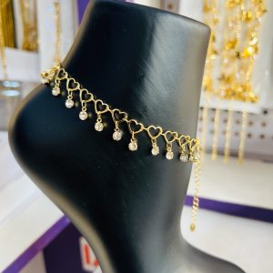 Open love dropping anklet