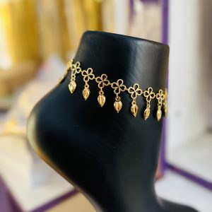 Flower love dropping anklet