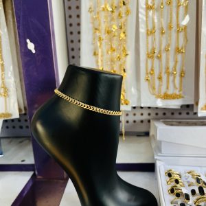 Gold Cuban anklet