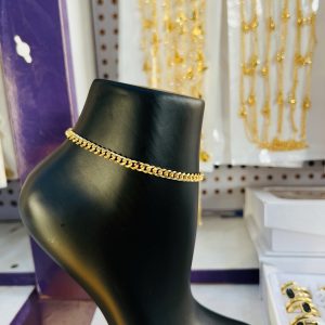 Gold Cuban anklet