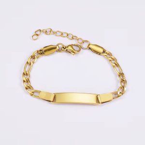 Engraved baby bracelet 002 with paper box