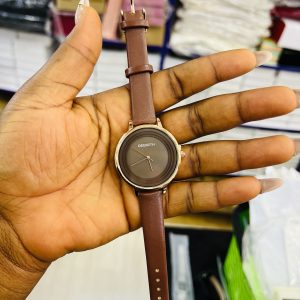 Rebirth brown leather watch