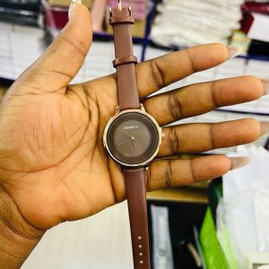 Rebirth brown leather watch