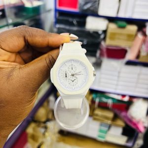 Rebirth white rubber  watch