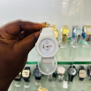 Rebirth white rubber  watch