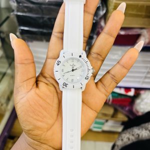 Timetti white rubber watch