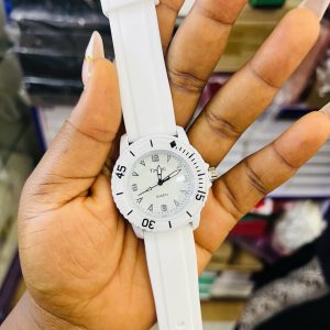 Timetti white rubber watch