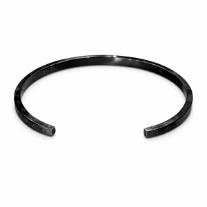 Steel black male  bangle