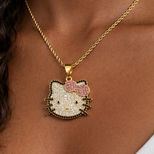 Medium gold hello kitty