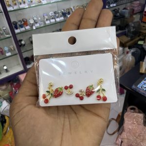 3 in 1 Cherry Earrings 010