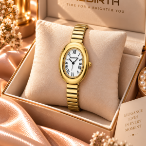 Rebirth Oval  gold watch