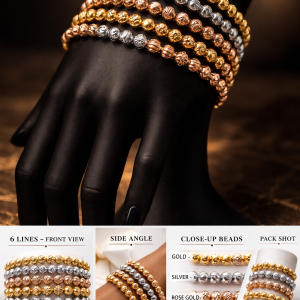 Md 3 toned spiral bracelets