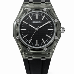 Rebirth silicon black face black strap