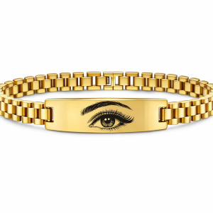 12mm gold eyes Rolex bracelet with box