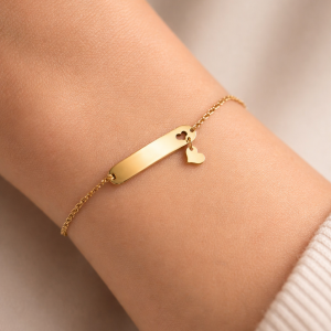 Engraved love dropping bracelet 002 with box