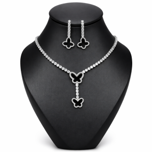 MD Silver Butterfly drop Set